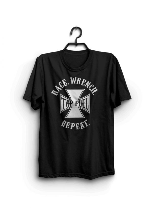 Race. Wrench. Repeat. Top Fuel Drag Racing TShirt NHRA IHRA